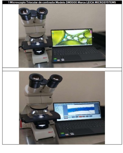 Microscopio Triocular de contraste Modelo DM3000 Marca LEICA MICROSYSTEMS